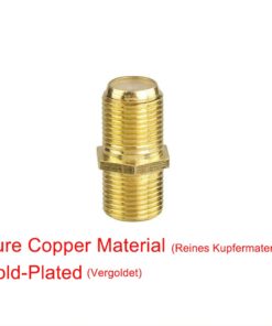 VCE Coaxial Cable Connector, RG6 F-Type Gold Plated Adapter Female to Female Coax Extender TV Cables, 5-Pack 12 51JynWxSYVL