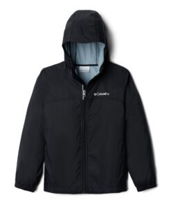 Columbia Boys' Glennaker Rain Jacket Medium Black 11 51JzkCNqdUL