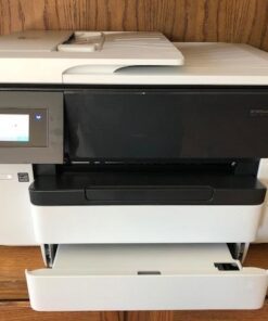 HP OfficeJet Pro 7740 Wide Format All-in-One Color Printer with Wireless Printing, Works with Alexa (G5J38A), White/Black 60 51K mute1L