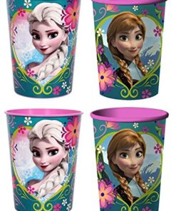 Alternative view of Blue Orchards Frozen 16-Ounce Cups (12), Disney Party Supplies, Frozen Party Tableware, Girls' Birthday Decorations