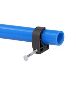 Highcraft ID256x50-FBA Half Clamp J-Hook with Nail For Pex Tubing Pipe Support, 3/4 in, Black 50 Pack Hook 3/4 in. 16 51K2ZXnDTUL