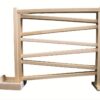 Wooden Marble Run Roller Track Toy with Free Marbles, 18" High, Amish Built in The USA
