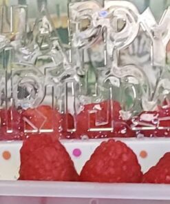 Dazzling Flashing Happy Birthday Cake Decoration - 3.25" x 4.75" (1 Count) - Perfect Celebration Centerpiece 27 51K3FZ6PiDL