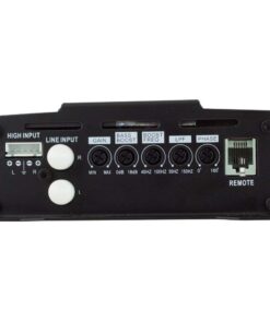 DS18 CANDY-X1B Amplifier in Black - Class D, Monoblock, 1800 Watts Max, Digital, 1/2/4 Ohm, with Remote Subwoofer Level Controller - Compact Amplifier for Speakers in Car Audio System 1 Channel 13 51K44vUhpOL