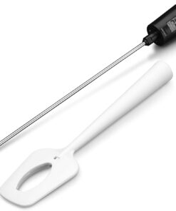 Lightbeam Digital Candy Thermometer, Instant Read Kitchen Cooking & Spatula Thermometer Temperature Reader & Stirrer in One BPA Free Food Grade Material White 7 51K5flIx0pL