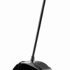 Rubbermaid Commercial Products Dustpan with Long Handle, Plastic, Black, Compatible with Any Broom for Lobby/Restaurant/Office/Home/Dog Pooper Scooper, 12.50" Wide Standard Standard Dustpan 20 51K66dhVkS