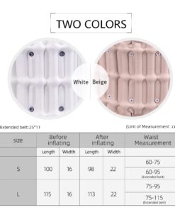 LEAMAI- Decompression Back Belt, Bold Air Column Stronger Support for Your Back, Relief Back Pain- (Type I,Beige,Size S(25"-36")) Beige Y02-S(25"-36") 14 51K6AtkcqNL