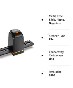 135 Film Slide Scanner Converts Negative,Slide&Film to Digital Photo,Supports MAC/ Windows XP/Vista/ 7/8/10 13 51K70jImyaL