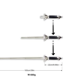 PHYSKOW Premium Extendable Chinese Taichi Sword with Free Luxury Red Sword Tassel and PU Leather Bag 38.00"/96cm 9 51K96cg17uL