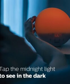 Philips SmartSleep Wake-up Light, Colored Sunrise and Sunset Simulation, 5 Natural Sounds, FM Radio & Reading Lamp, Tap Snooze, HF3520/60 30 51K9BrMc9L