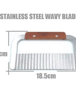 Alternative view of 2PCS Stainless Steel Wavy and Straight Soap Mold Loaf Potato Vegetable Cutter Cutting Tool 2PCS Wavy+Straight