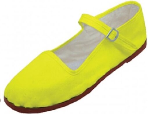 Shoes 18 Womens Cotton China Doll Mary Jane Shoes Ballerina Ballet Flats Shoes 5 114 Yellow