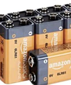 Amazon Basics (Pack of 8) 9 Volt Alkaline Performance All-Purpose Batteries, 5-Year Shelf Life, Packaging May Vary 1 Count (Pack of 8) 33 51KFhPKDaL