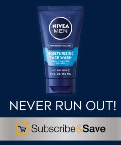 Nivea Men Maximum Hydration Moisturizing Face Wash with Aloe Vera, 5 Fl Oz Tube 5 Fl Oz (Pack of 1) 25 51KGxosAkL