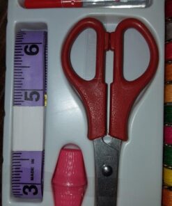 Michley Sewing Kits with100 Pieces, 32 Bobbins in, 1.0-inches by 8.0-inches by 9.8-inches, Multi-Color 1.00 x 8.00 x 9.80 inches 20 51KHSw2QUAL