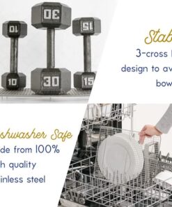 Ultra Cuisine Stainless Steel Baking Rack - 10x14.75 inch Jelly Roll Pan Rack - Grill Rack - Baking Sheet - Oven Safe - Dishwasher Safe - Heavy Duty Wire Cooling Rack for Cooking Baking and Roasting 10.0" x 14.75" 1-Pack 17 51KHTcoJfwL