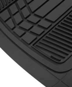 BDK Two-Tone PolyPro Car Seat Covers Full Set with Motor Trend Heavy Duty Rubber Car Floor Mats, Black & Gray – Interior Covers for Auto Truck Van SUV Black & Grey 22 51KKzOVcCCL