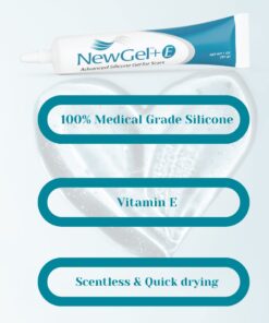 NewGel+E Advanced Silicone Scar Treatment Gel for OLD and NEW Scars w Vitamin E, for Surgery, Injury, Keloids, Burns, and Facial Blemish Scars (1 oz) 1 Ounce 14 51KLtUGLAQL