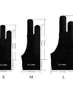 XPPen Professional Artist Glove 2-Fingers Glove for Graphics Drawing Tablet Graphic Monitor Suitable for Right Hand and Left Hand (Size S) Black 6 51KPwafw5ML