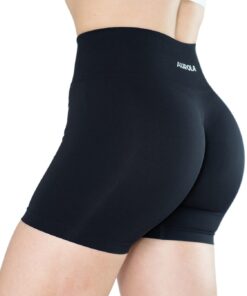 AUROLA Dream Collection Workout Shorts for Women Scrunch Seamless Soft High Waist Gym Shorts Medium Dark Black 15 51KTtienL