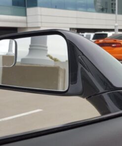 Fan Shape 360 Degree Rotate Sway Adjustabe Blind Spot Mirrors, Ampper HD Glass Convex (Low Curvature) Frameless Stick On Lens (Pack of 2) Pack of 2 42 51KU2fhnHL