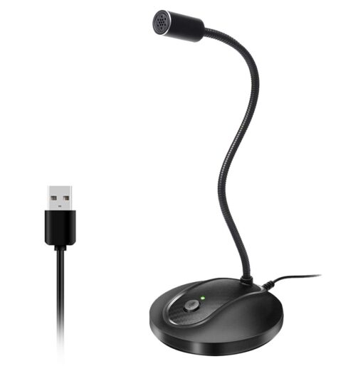 JOUNIVO USB Microphone, Computer PC Microphone with Mute Button for Streaming, Podcasting, Vocal Recording; Gaming Mic for Laptop Mac or Windows JV-601