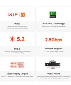 Beelink SER6 MAX Gaming Mini PC, Mini Computers with AMD Ryzen 9 6900HX (8C/16T, Max 4.9Ghz, TDP 54W), 32GB DDR5+1TB M.2 2280 PCIe4.0x4 SSD, BT 5.2, WiFi 6, 2.5G LAN, 2*USB4, DP, HDMI, Quad Display 32G-1TB 14 51KZ5H1JbML