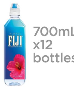 FIJI Natural Artesian Bottled Water 700 mL / 23.7 Fl Ounce (Pack of 12) - Sports Cap 32 51Kdkz3ZoXL