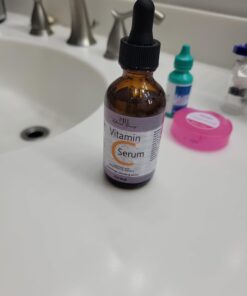 DOUBLE SIZED (2 oz) PURE VITAMIN C SERUM FOR FACE With Hyaluronic Acid - Anti Wrinkle, Anti Aging, Dark Circles, Age Spots, Vitamin C, Pore Cleanser, Acne Scars, Organic Vegan Ingredients 24 51KdmwZMHTL