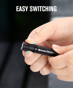 OLIGHT 90 Lumens i3E EOS PMMA TIR Lens AAA Flashlight Compact Keychain Flashlight EDC Flashlight for Night, Camping(Black) Black 34 51KiV2ZSMXL