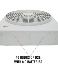 RoadPro RP8000 10" Indoor/Outdoor Dual Power Fan - Battery and/or 12V 12 51KkeLII4L