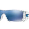 Oakley Men's Oo9101 Batwolf Rectangular Sunglasses Clear/Ice Iridium 58 Millimeters 23 51KmCnN0pvL
