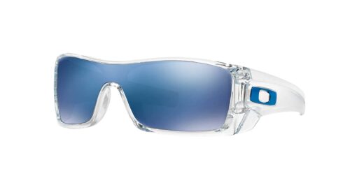 Oakley Men's Oo9101 Batwolf Rectangular Sunglasses Clear/Ice Iridium 58 Millimeters