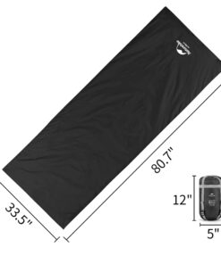 Naturehike Ultralight Sleeping Bag - Envelope Lightweight Portable, Waterproof, Comfort with Compression Sack - Great for 3 Season Traveling, Camping, Hiking Black 13 51KmR2YQIkL