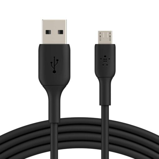 Belkin CAB005bt1MBK 3.3-Foot BOOST↑CHARGE USB-A to Micro-B Cable (Black) USB-A to Micro-USB (PVC) 3.3 feet Black