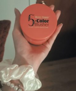 UCANBE 5 Colors Face Blusher Palette Waterproof Matte Long Lasting Lightweight Blush Powder Pink Coral Blushing Pallet with Brush Mirror Women Makeup Gift Set Kit 54 51KvXPyLXL