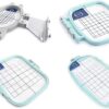 Set of 4 Hoops for Brother Embroidery Machines PE100 PE150 PE170 PE180 PE200 Plus Babylock Simplicity & White 10 51Kww2LK6L