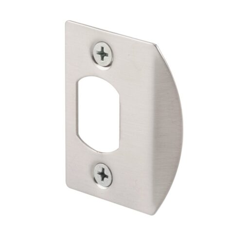 Prime-Line E 2456 Satin Nickel, Dead Latch Door Strike (Single Pack)