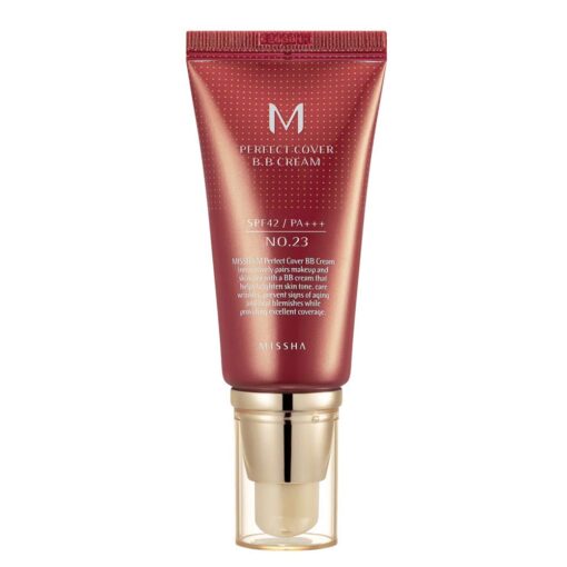 MISSHA M Perfect BB Cream No.23 Natural Beige for Light with Neutral Skin Tone SPF 42 PA +++ 1.69 Fl Oz - Tinted Moisturizer for face with SPF No.23 (Natural Beige)