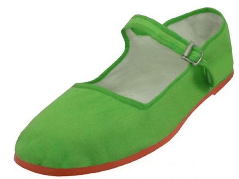 Shoes 18 Womens Cotton China Doll Mary Jane Shoes Ballerina Ballet Flats Shoes 7 114 Green