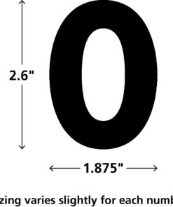 Teacher Created Resources Black 2-1/2" Magnetic Number, 0.10" x 2.50" x 2.50" 8 51L87bQ3DS