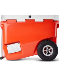 RovR RollR 60 Rolling Cooler - The Perfect Ice Chest with Wheels and Handle for Outdoor Adventures and On-The-Go Refreshments Desert 9 51LC2wRh65L