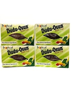 Dudu-osun, African Black Soap, 100% Pure, 150g. (Pack of 4) 8 51LE752rYdL