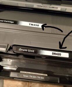 LxTek Compatible Toner Cartridge Replacement for Brother TN-450 TN450 TN420 to compatible with MFC-7360N DCP-7065DN IntelliFax 2840 2940 MFC-7860DW MFC-7460DN HL-2270DW MFC7240 Printer (Black, 4 Pack) 58 51LMxtgMT2L