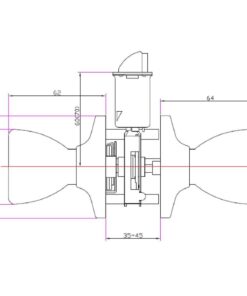 Design House 728717 Terrace 6-Way Universal Passage Hall and Closet Door Knob Oil Rubbed Bronze Passage/Hall & Closet Door Knob 1 Pack 15 51LSuSqNCVL