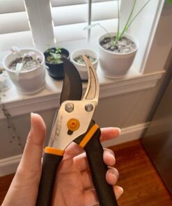 Fiskars Bypass Pruning Shears 5/8” Garden Clippers - Plant Cutting Scissors with Sharp Precision-Ground Steel Blade Bypass Pruner 30 51LT5rBMKAL