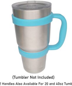 Alternative view of F-32 Handle - 19 COLORS - 30oz Size - Compatible with 30 oz YETI and 30 oz. OZARK TRAIL Tumbler Travel Mug (30OZ, ELECTRIC BLUE) 30ozElectric Blue 30.0 ounces