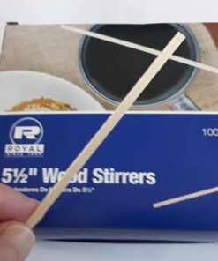 Royal 1000 Count Wood Coffee Beverage Stirrers, 5.5" 1 38 51LWmGHS iL