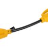 Camco PowerGrip Camper/RV Dogbone Electrical Adapter | Features 30-Amp Male (NEMA TT-30P) and 50-Amp Female (NEMA 14-50R) Ends | Rated for 125V/3750W (55185)