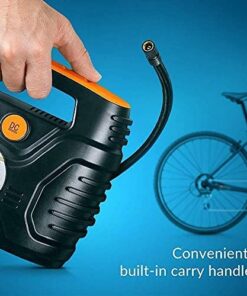 Kensun AC/DC Power Supply Portable Air Compressor Pump with Analog Display to 100 PSI for Home (110V) and Car (12V), Tire Inflator with Adaptors for Cars, Trucks, Bicycles, Balls 13 51LbnSZK9aS